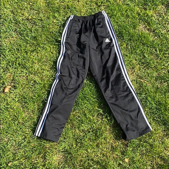 adidas Pants Vintage Adidas Black Track Pants Three Stripes Poshmark